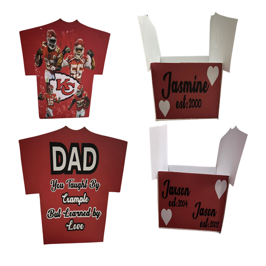 Dad gift box template